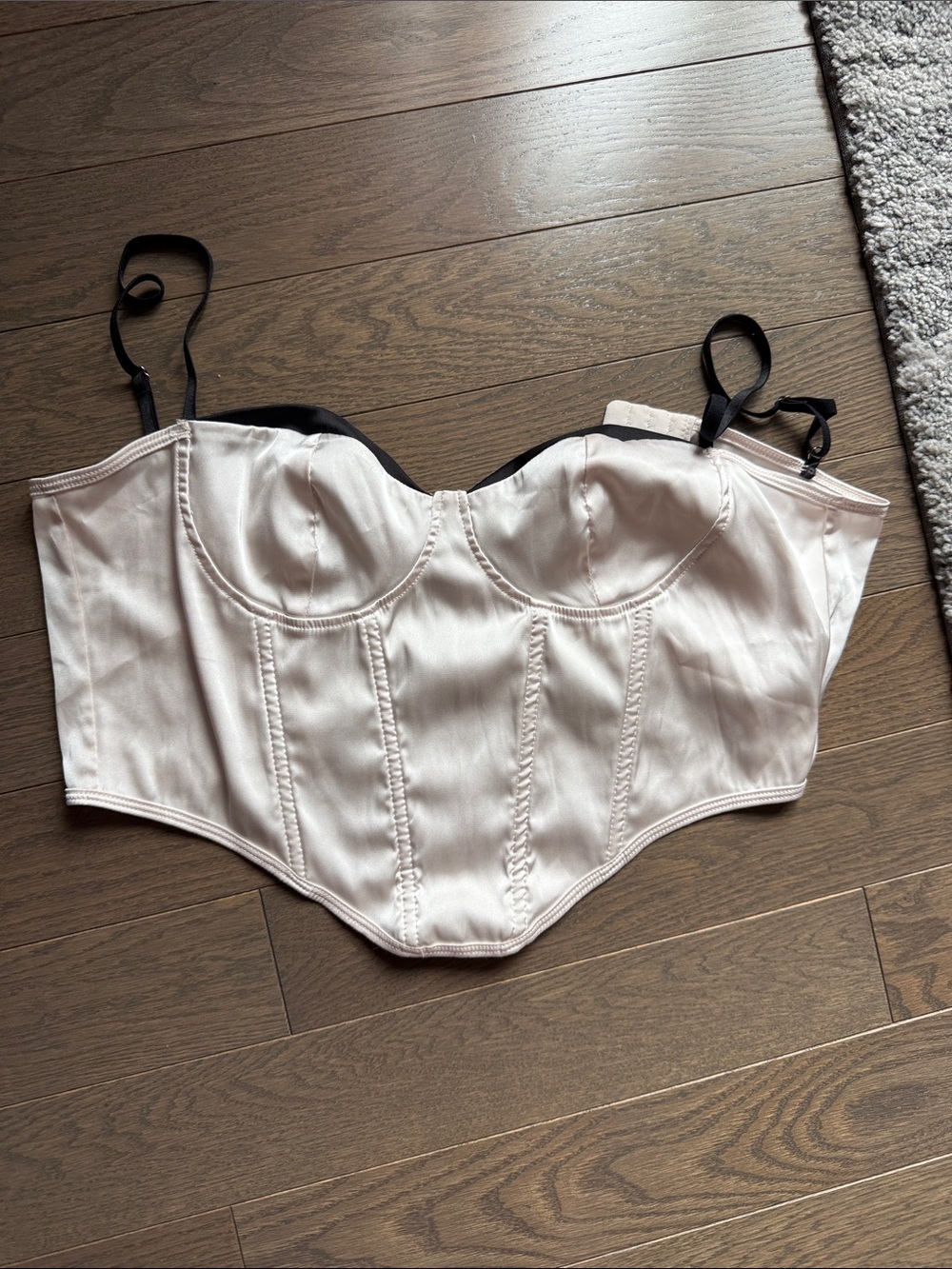 Satin Bustier Corset Top